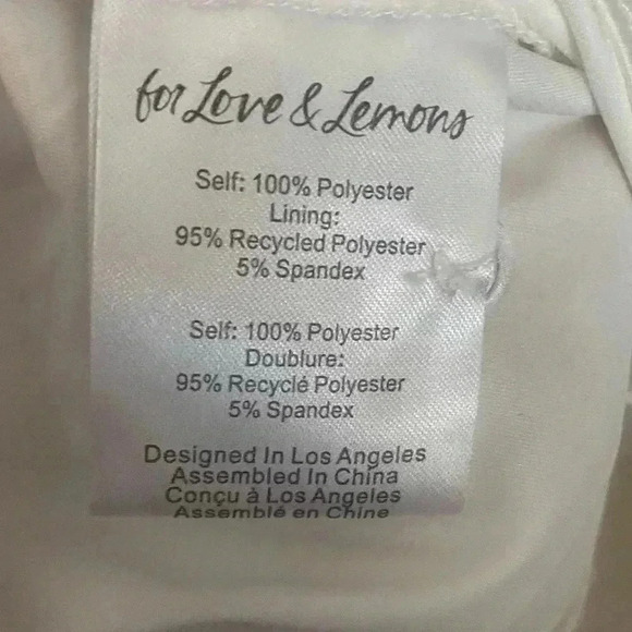 For Love & Lemons Charmaine Midi Skirt Size Medium - Picture 6 of 6